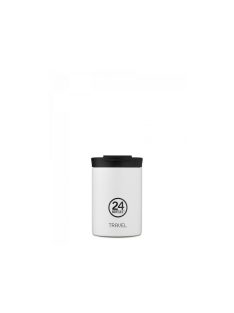   24Bottles Travel Tumbler 350ml rozsdamentes acél bögre, Ice white