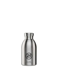   24BOTTLES Clima 330ml rozsdamentes acél termosz, Brushed Steel
