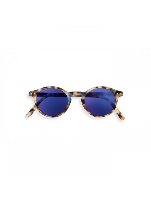 IZIPIZI H sunglasses, blue tortoise, blue mirror lenses