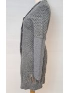 Pitour A/W18 gray knitted wool cardigan
