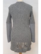 Pitour A/W18 gray knitted wool cardigan