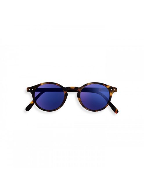 IZIPIZI H sunglasses, tortoise, blue mirror lenses