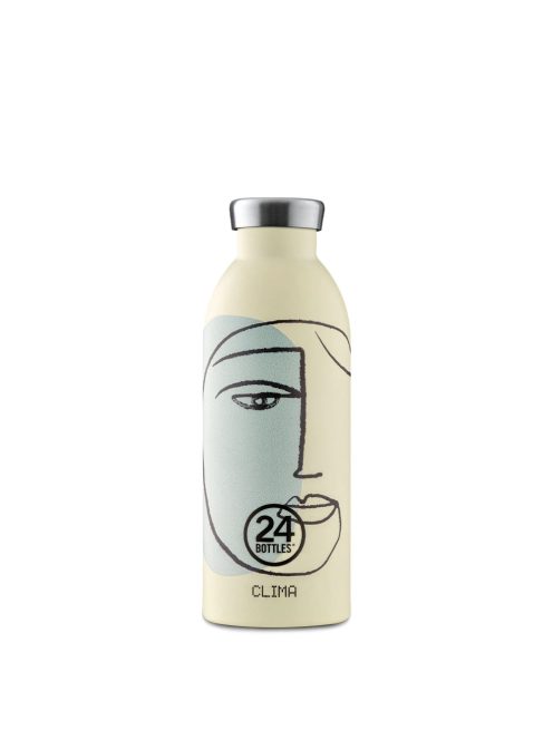 24Bottles Clima 500ml stainless steel insulated water bottle, White Calypso