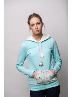 Evetkewear LIGHT BLUE HOODIE - UNICORN