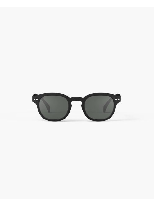 IZIPIZI RETRO C sunglasses, black, grey lenses +2.00