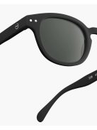 IZIPIZI RETRO C sunglasses, black, grey lenses +2.00