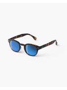 IZIPIZI RETRO C sunglasses, tortoise, blue mirror lenses