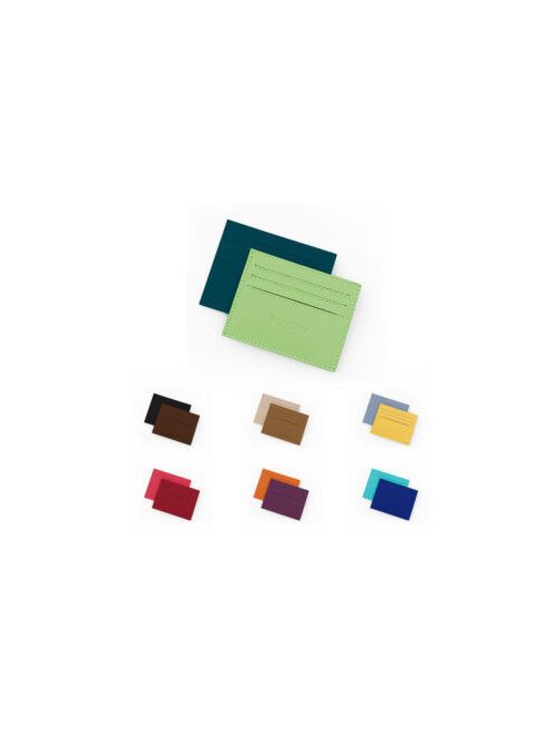 Bőr névjegytok, mini pénztárca – multicolor