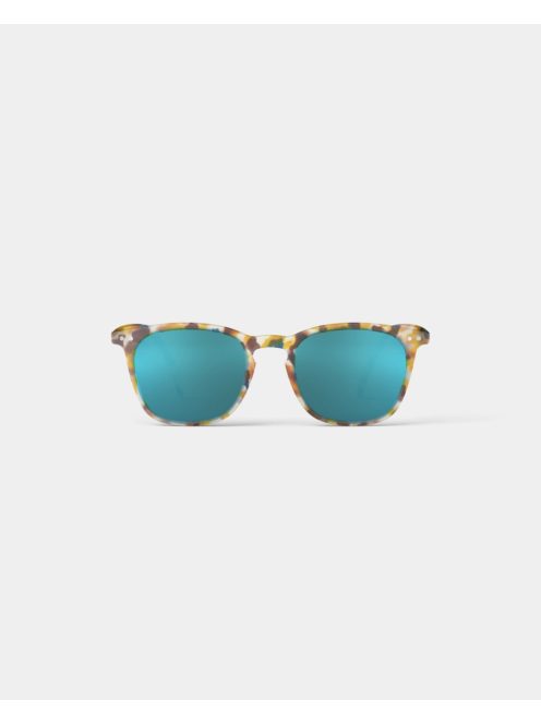 IZIPIZI TRAPEZE E sunglasses, blue tortoise, blue mirror lenses