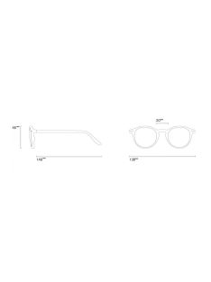   IZIPIZI IKONIKUS D olvasószemüveg, világos teknőcmintás, választható dioptria