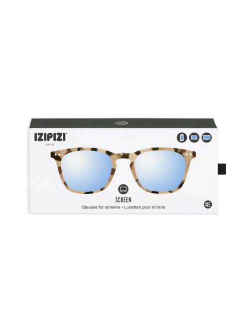 IZIPIZI TRAPÉZ E monitor szemüveg, világos teknőcmintás +2.50